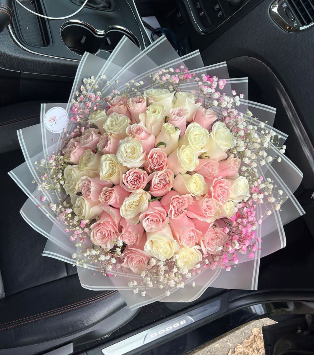 Bouquet de rosas pastel